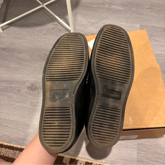 Lemaire Black Piped Sneakers - Picture 4 of 6